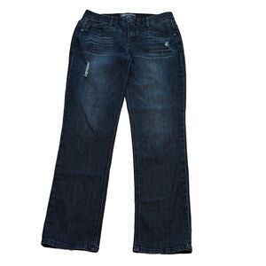 Democracy “Ab” solution Straight Leg Jeans, Size 6, Blue Denim